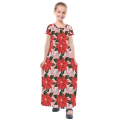 Kids  Short Sleeve Maxi Dress 