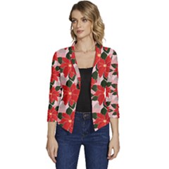 Women s Casual 3/4 Sleeve Spring Jacket 