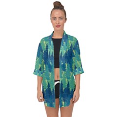 Open Front Chiffon Kimono 