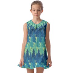 Kids  Pilgrim Collar Ruffle Hem Dress 