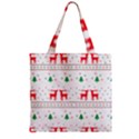 Zipper Grocery Tote Bag 