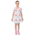 Kids  Short Sleeve Velvet Dress 