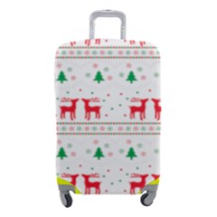 Red Green And Blue Christmas Themed Illustration Luggage Cover (Small) from ArtsNow.com