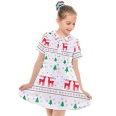 Kids  Short Sleeve Shirt Dress 