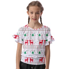 Kids  Cut Out Flutter Sleeves 