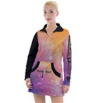 Dink Theeper Psychonaut Women s Long Sleeve Casual Dress