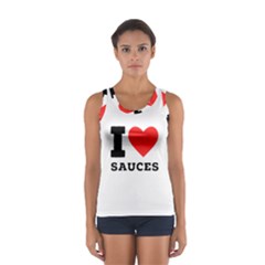 I love sauces Sport Tank Top  from ArtsNow.com