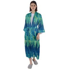 Maxi Satin Kimono 