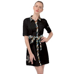 Belted Shirt Dress 