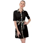 Japanese Butterfly Journey Dress Belted Shirt Dress