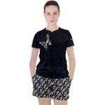 Japanese Butterfly Journey Women s Mesh Tee and Shorts Set