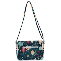 Shoulder Bag with Back Zipper 