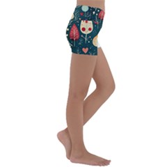 Kids  Lightweight Velour Yoga Shorts 