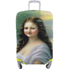 Girl Mona Lisa – Luggage Cover (Large) from ArtsNow.com