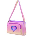 DiesmaHeart Pastel Sunrise Purse Front Pocket Crossbody Bag