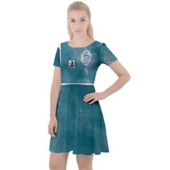 Cap Sleeve Velour Dress  