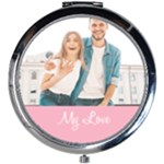 Personalized Photo Text Mini Round Mirror Mini Round Mirror