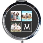 Personalized Photo Initial Mini Round Mirror Mini Round Mirror