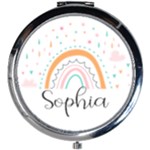 Personalized Rainbow Name Mini Round Mirror Mini Round Mirror