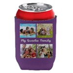 Personalized 4 Photo Any Text Can Cooler Can Cooler