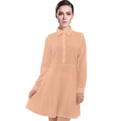 Long Sleeve Chiffon Shirt Dress 