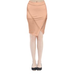 Peach Fuzz 2024 Midi Wrap Pencil Skirt from ArtsNow.com