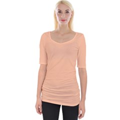 Wide Neckline T-Shirt 