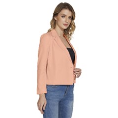 Women s Long Sleeve Revers Collar Cropped Jacket 