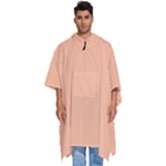 Peach Fuzz 2024 Men s Hooded Rain Ponchos