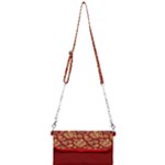 Vintage Dragon Chinese Red Amber Mini Crossbody Handbag