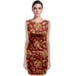 Vintage Dragon Chinese Red Amber Classic Sleeveless Midi Dress