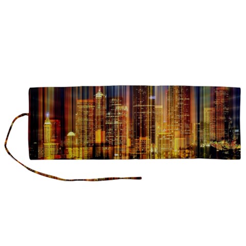 Skyline Light Rays Gloss Upgrade Roll Up Canvas Pencil Holder (M) from ArtsNow.com