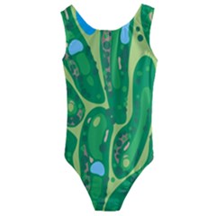 Kids  Cut-Out Back One Piece Swimsuit 