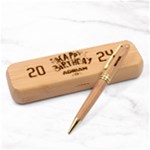 Personalized Happy Birthday Alderwood Pen Set