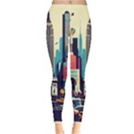 Skyscrapers City Usa Everyday Leggings 