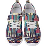 Skyscrapers City Usa Men s Velcro Strap Shoes