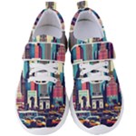 Skyscrapers City Usa Women s Velcro Strap Shoes