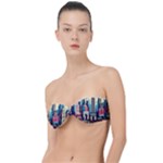 Skyscrapers City Usa Classic Bandeau Bikini Top 