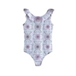 Pattern Texture Design Decorative Kids  Frill Swimsuit