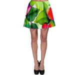 Watercolor Flowers Leaves Foliage Nature Floral Spring Skater Skirt