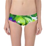 Watercolor Flowers Leaves Foliage Nature Floral Spring Classic Bikini Bottoms