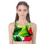 Watercolor Flowers Leaves Foliage Nature Floral Spring Tank Bikini Top