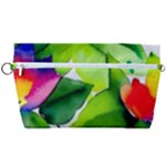 Watercolor Flowers Leaves Foliage Nature Floral Spring Handbag Organizer