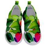 Watercolor Flowers Leaves Foliage Nature Floral Spring Kids  Velcro No Lace Shoes