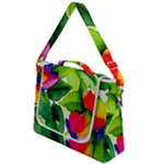 Watercolor Flowers Leaves Foliage Nature Floral Spring Box Up Messenger Bag