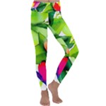 Watercolor Flowers Leaves Foliage Nature Floral Spring Kids  Lightweight Velour Classic Yoga Leggings