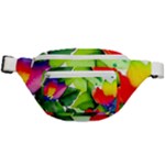 Watercolor Flowers Leaves Foliage Nature Floral Spring Fanny Pack