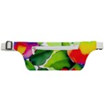 Watercolor Flowers Leaves Foliage Nature Floral Spring Active Waist Bag