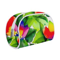 Watercolor Flowers Leaves Foliage Nature Floral Spring Make Up Case (Small) from ArtsNow.com