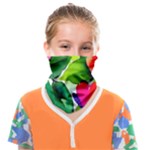 Watercolor Flowers Leaves Foliage Nature Floral Spring Face Covering Bandana (Kids)